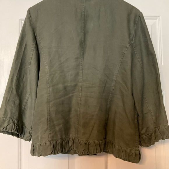 Chicos Olive Green Women's  casual Jacket - Picture 2 of 3